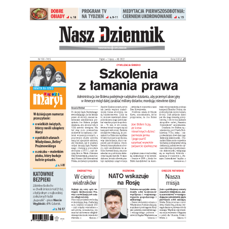 Nasz Dziennik z dnia 01.07.2022 wydanie PDF