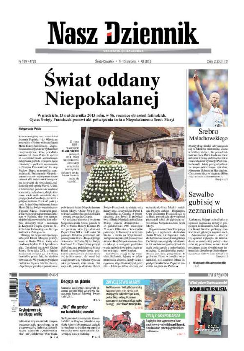 Nasz Dziennik z dnia 14.08.2013 wydanie PDF