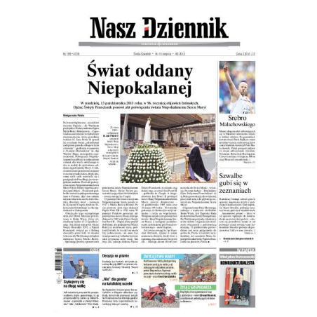 Nasz Dziennik z dnia 14.08.2013 wydanie PDF