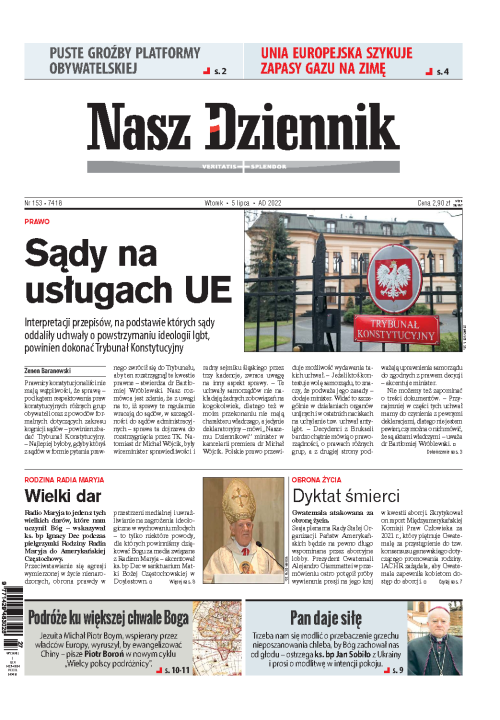 Nasz Dziennik z dnia 05.07.2022 wydanie PDF