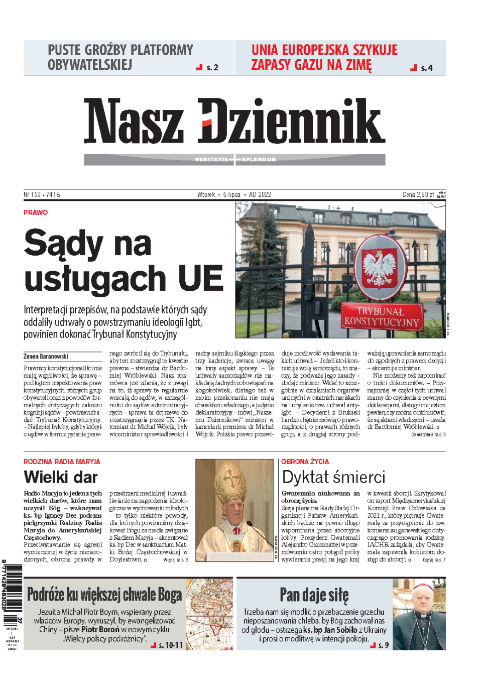 Nasz Dziennik z dnia 05.07.2022 wydanie PDF