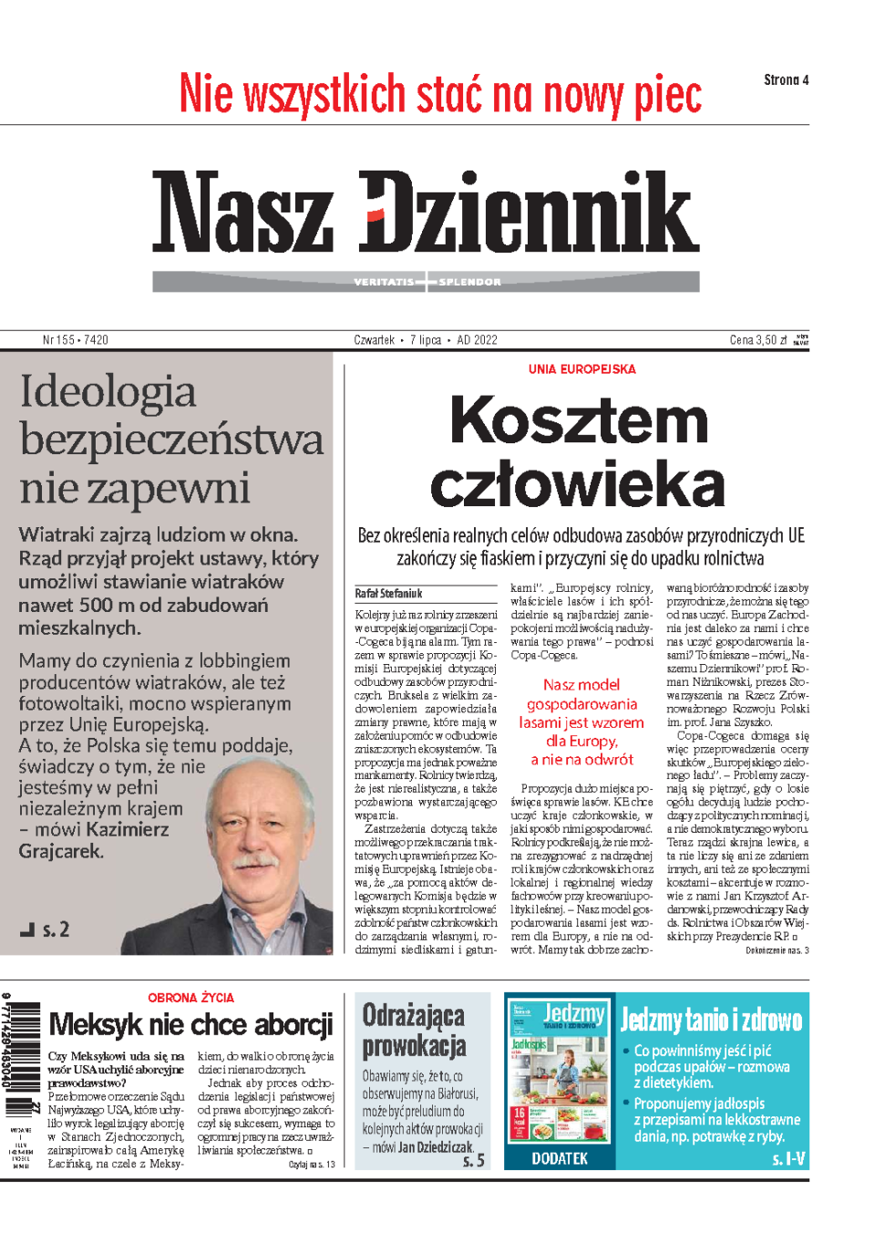 Nasz Dziennik z dnia 07.07.2022 wydanie PDF