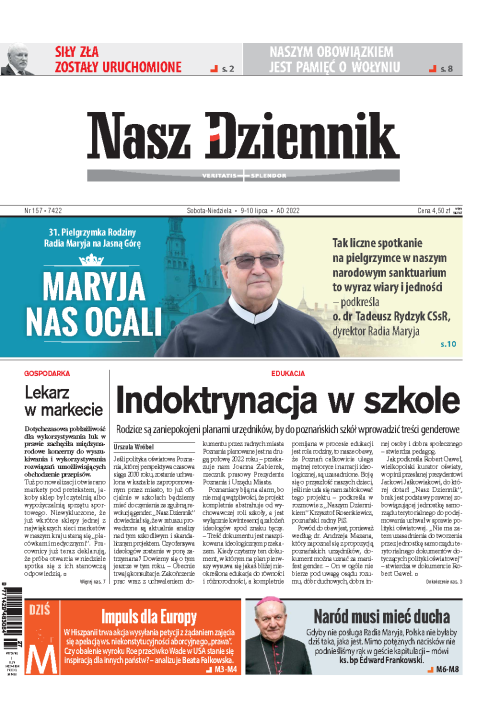 Nasz Dziennik z dnia 09.07.2022 wydanie PDF