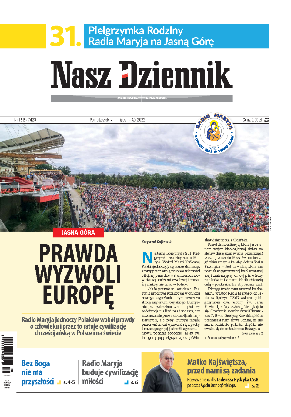 Nasz Dziennik z dnia 11.07.2022 wydanie PDF