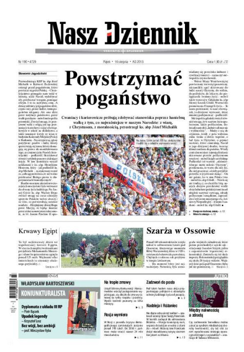 Nasz Dziennik z dnia 16.08.2013 wydanie PDF
