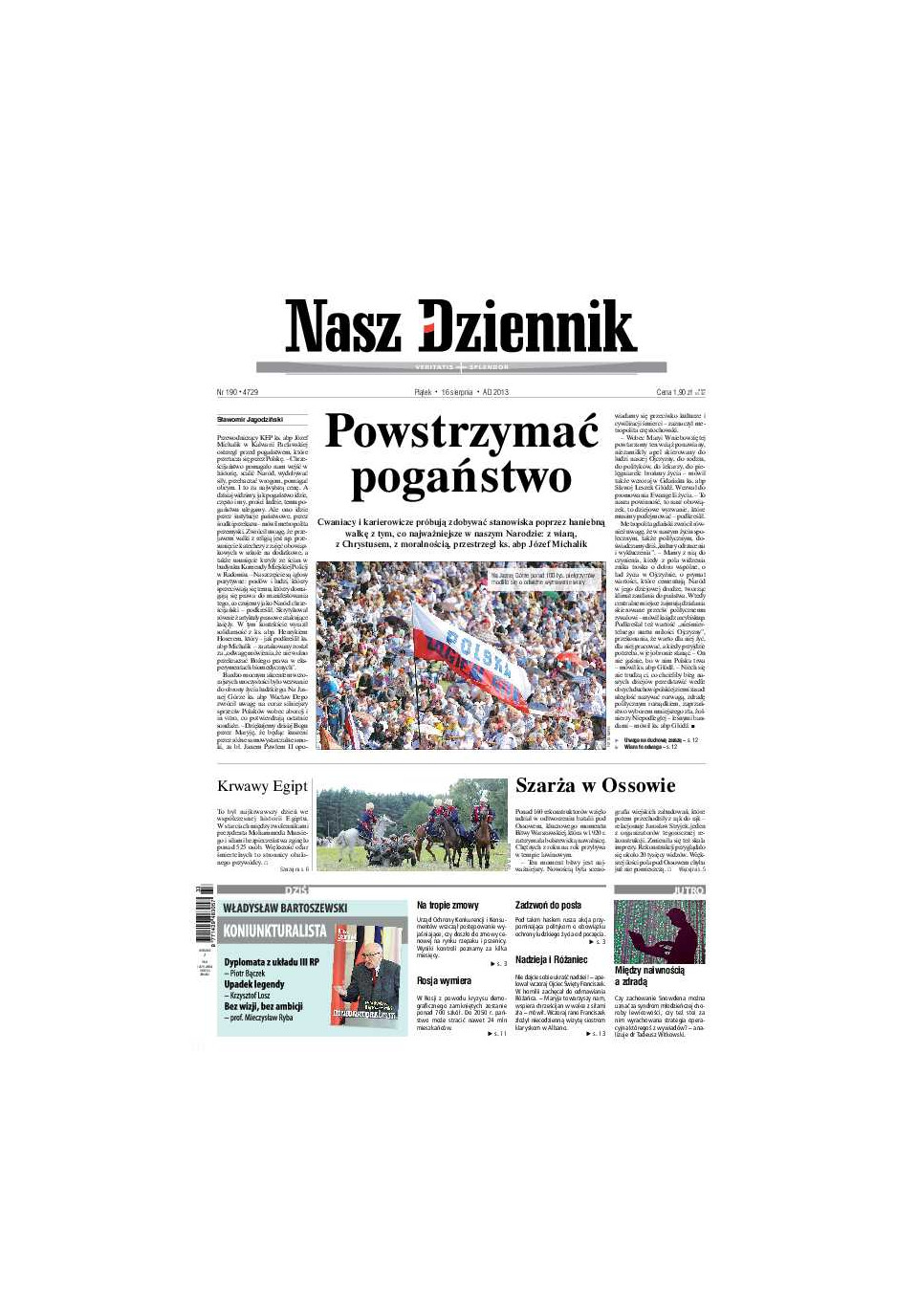Nasz Dziennik z dnia 16.08.2013 wydanie PDF