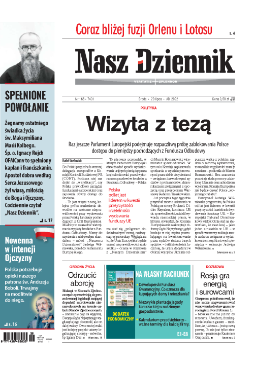 Nasz Dziennik z dnia 20.07.2022 wydanie PDF