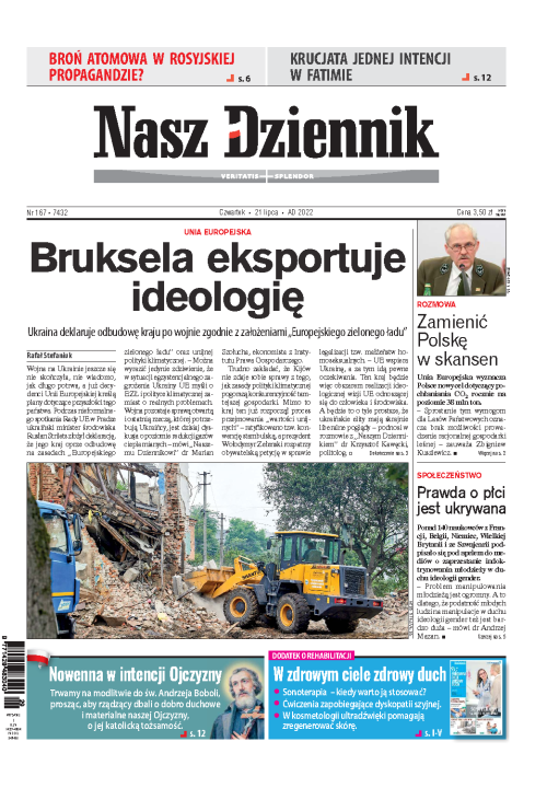 Nasz Dziennik z dnia 21.07.2022 wydanie PDF