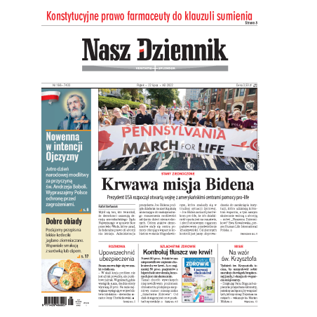 Nasz Dziennik z dnia 22.07.2022 wydanie PDF