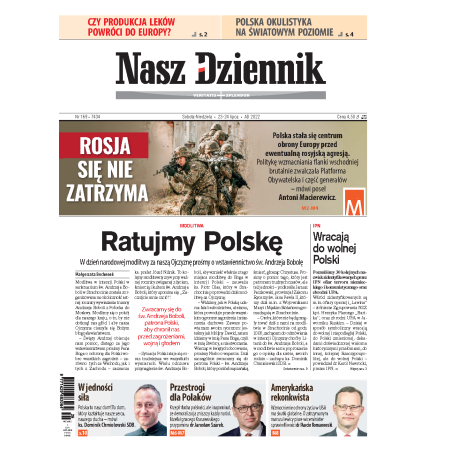 Nasz Dziennik z dnia 23.07.2022 wydanie PDF