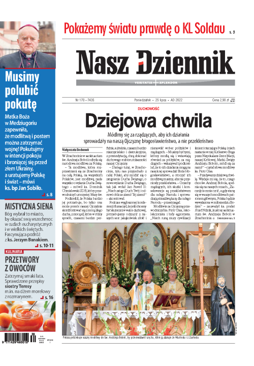Nasz Dziennik z dnia 25.07.2022 wydanie PDF