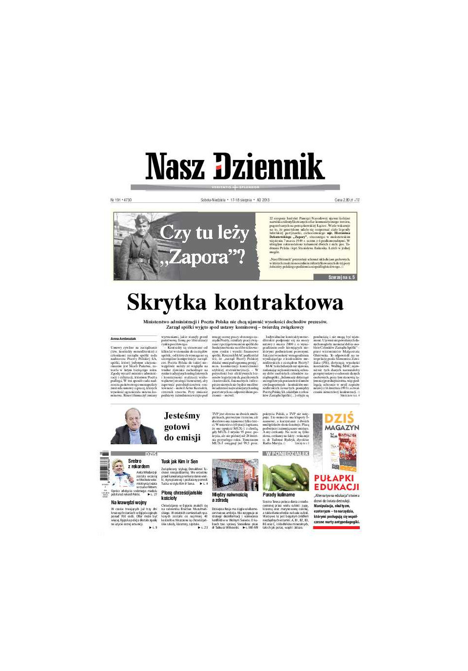 Nasz Dziennik z dnia 17.08.2013 wydanie PDF