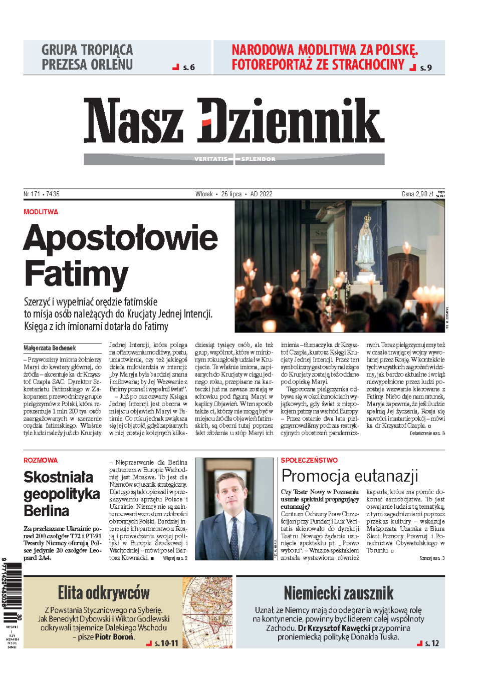 Nasz Dziennik z dnia 26.07.2022 wydanie PDF