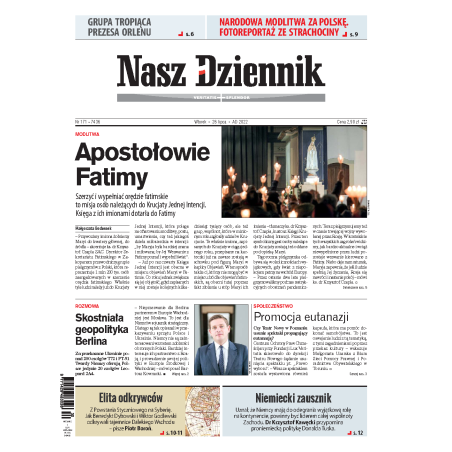Nasz Dziennik z dnia 26.07.2022 wydanie PDF