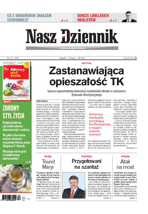 Nasz Dziennik z dnia 28.07.2022 wydanie PDF