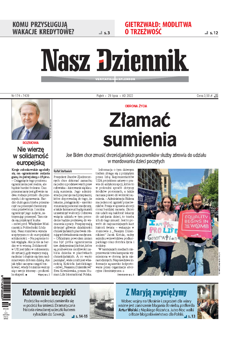 Nasz Dziennik z dnia 29.07.2022 wydanie PDF