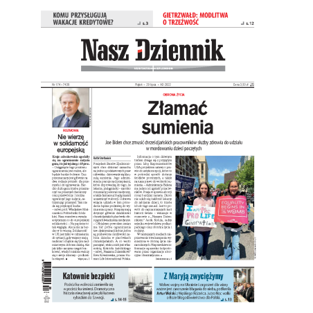 Nasz Dziennik z dnia 29.07.2022 wydanie PDF