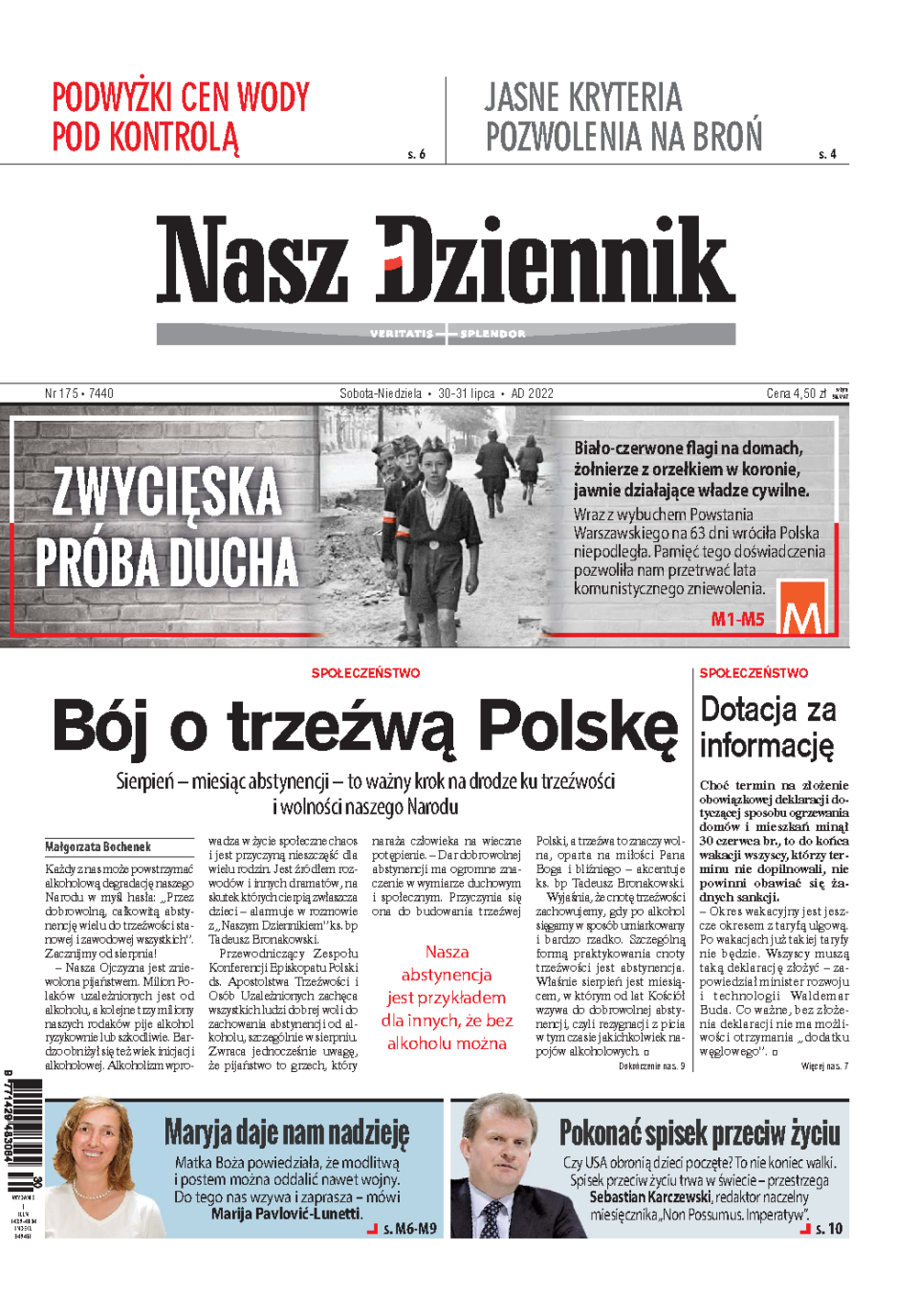 Nasz Dziennik z dnia 30.07.2022 wydanie PDF