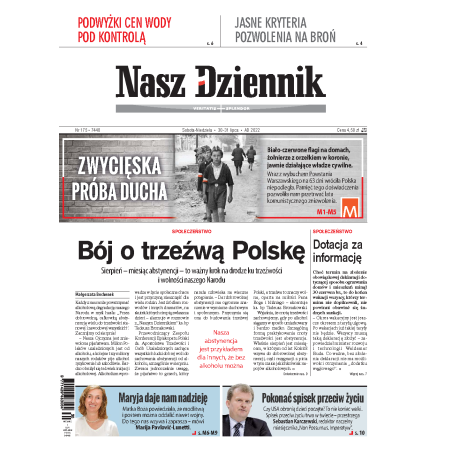 Nasz Dziennik z dnia 30.07.2022 wydanie PDF