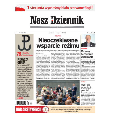 Nasz Dziennik z dnia 01.08.2022 wydanie PDF
