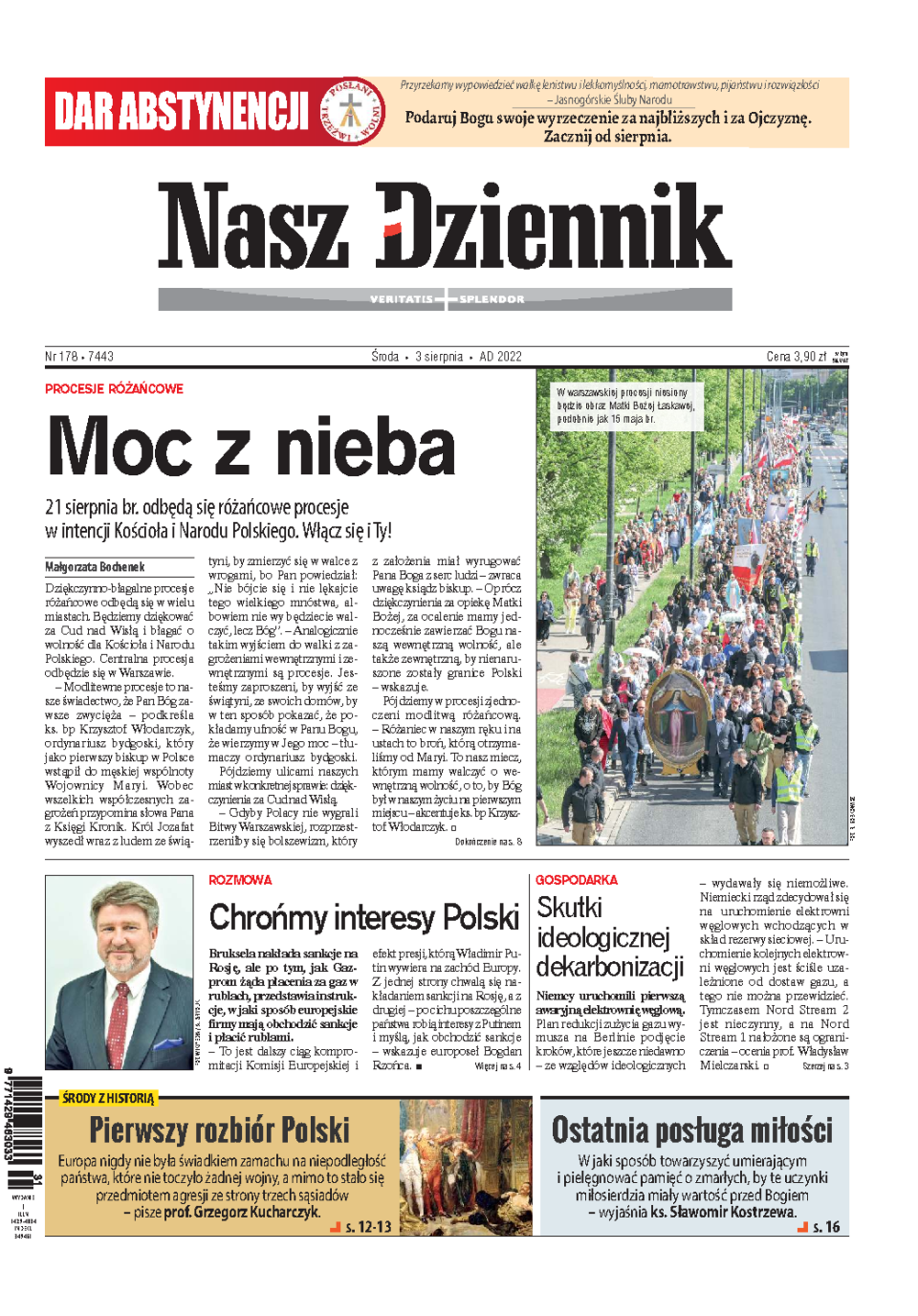 Nasz Dziennik z dnia 03.08.2022 wydanie PDF