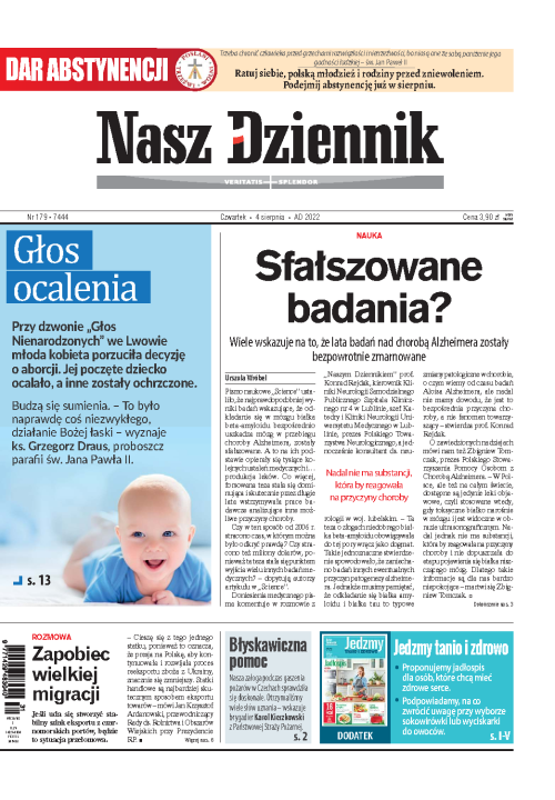 Nasz Dziennik z dnia 04.08.2022 wydanie PDF