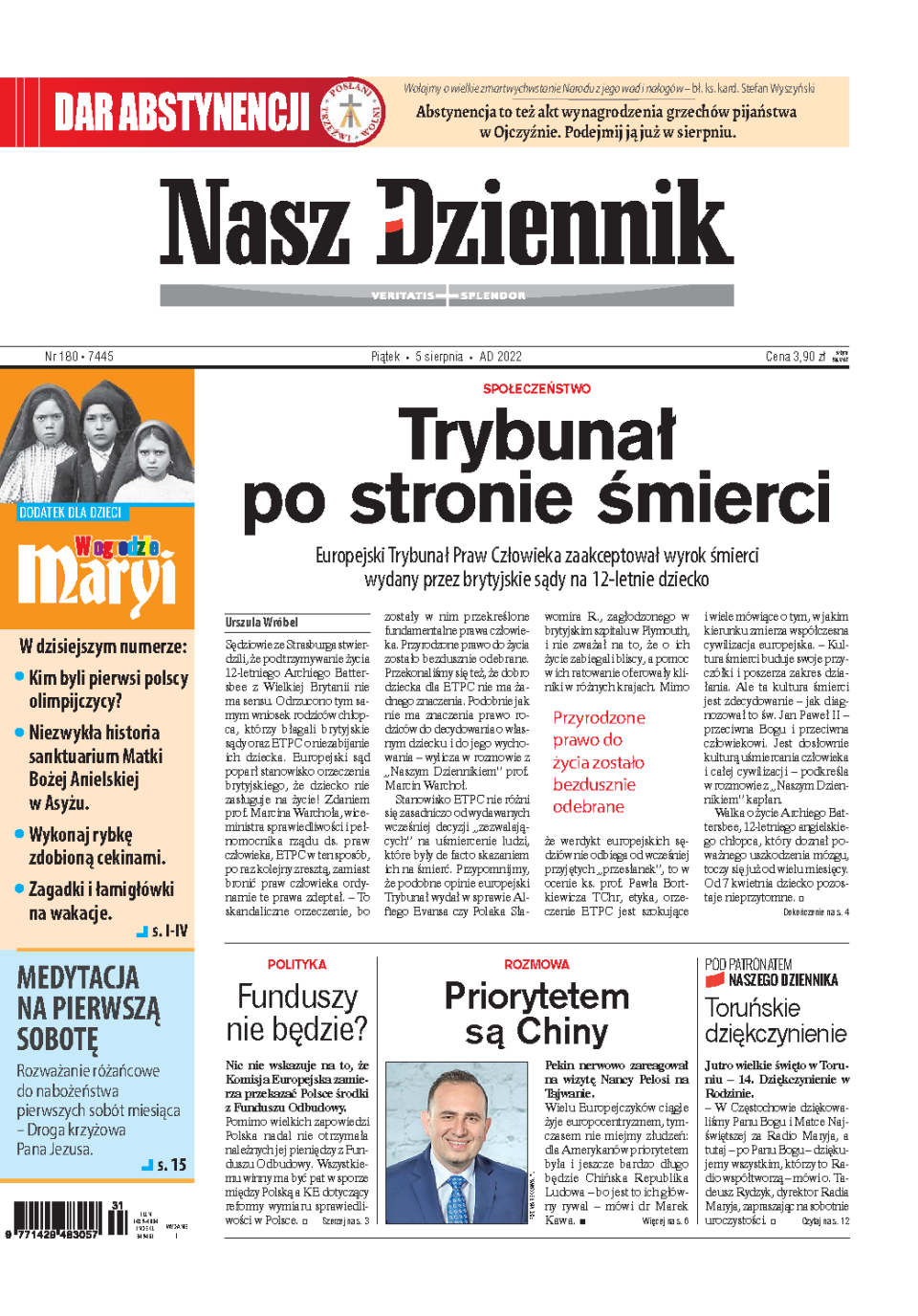 Nasz Dziennik z dnia 05.08.2022 wydanie PDF