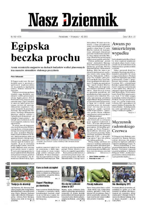 Nasz Dziennik z dnia 19.08.2013 wydanie PDF