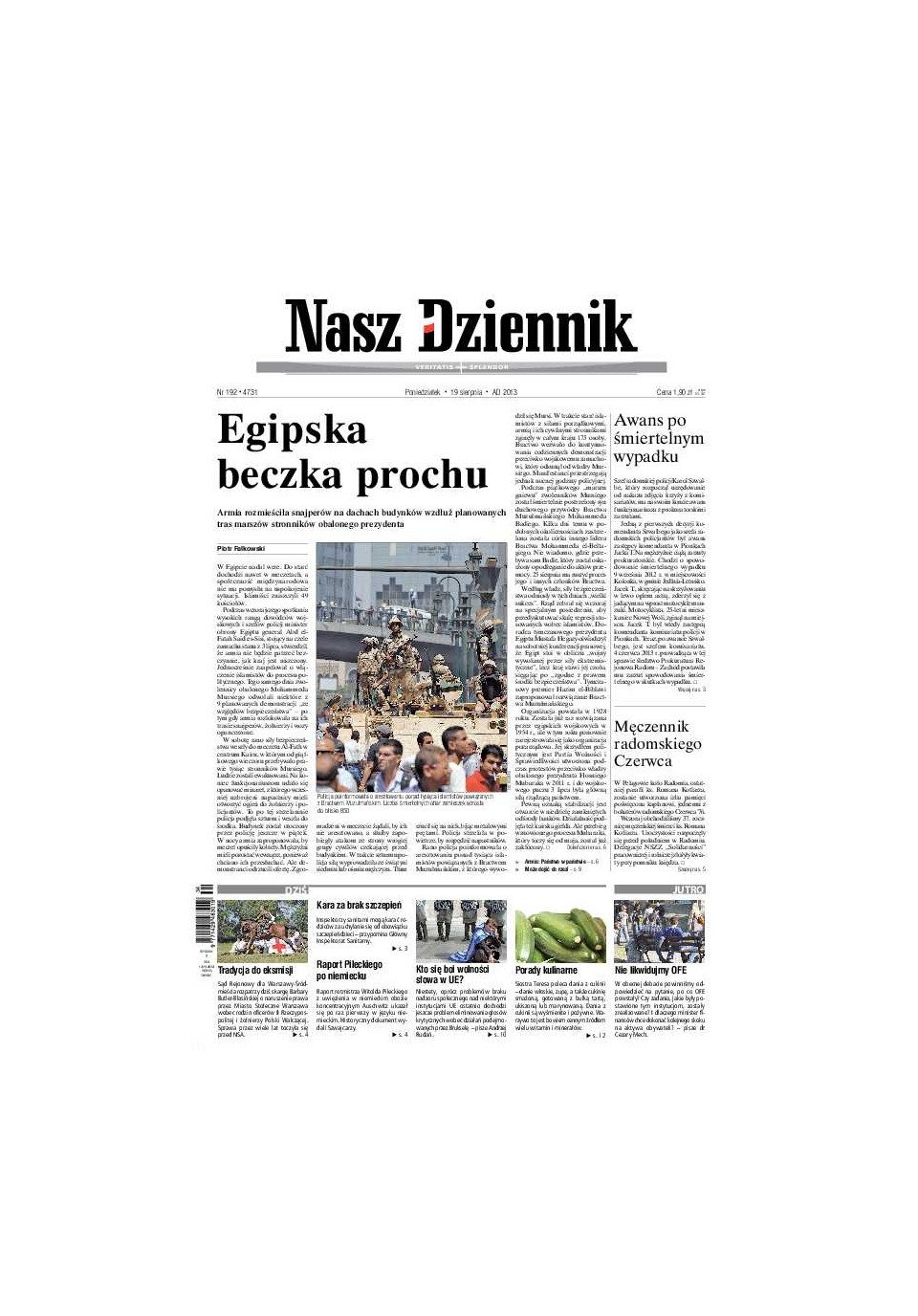 Nasz Dziennik z dnia 19.08.2013 wydanie PDF