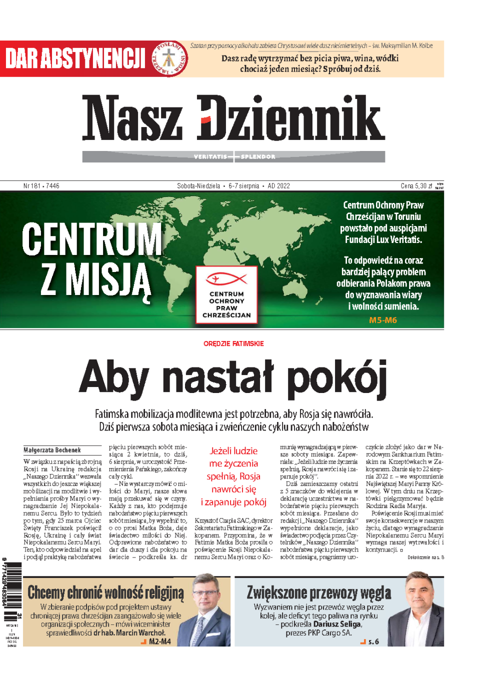 Nasz Dziennik z dnia 06.08.2022 wydanie PDF