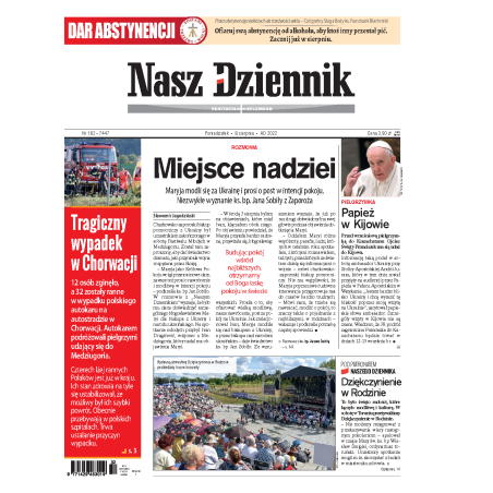 Nasz Dziennik z dnia 08.08.2022 wydanie PDF