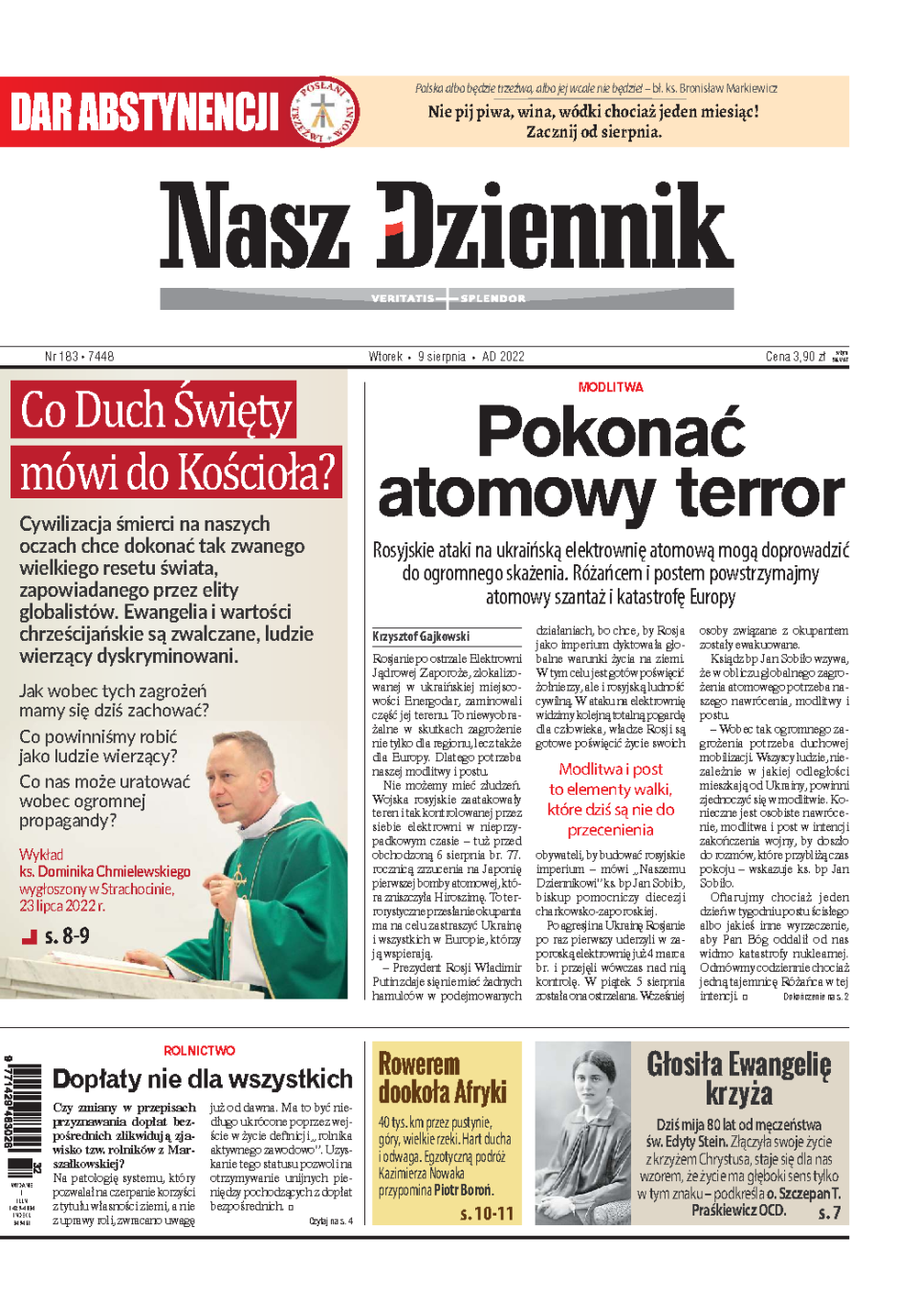 Nasz Dziennik z dnia 09.08.2022 wydanie PDF