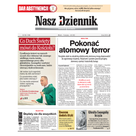 Nasz Dziennik z dnia 09.08.2022 wydanie PDF