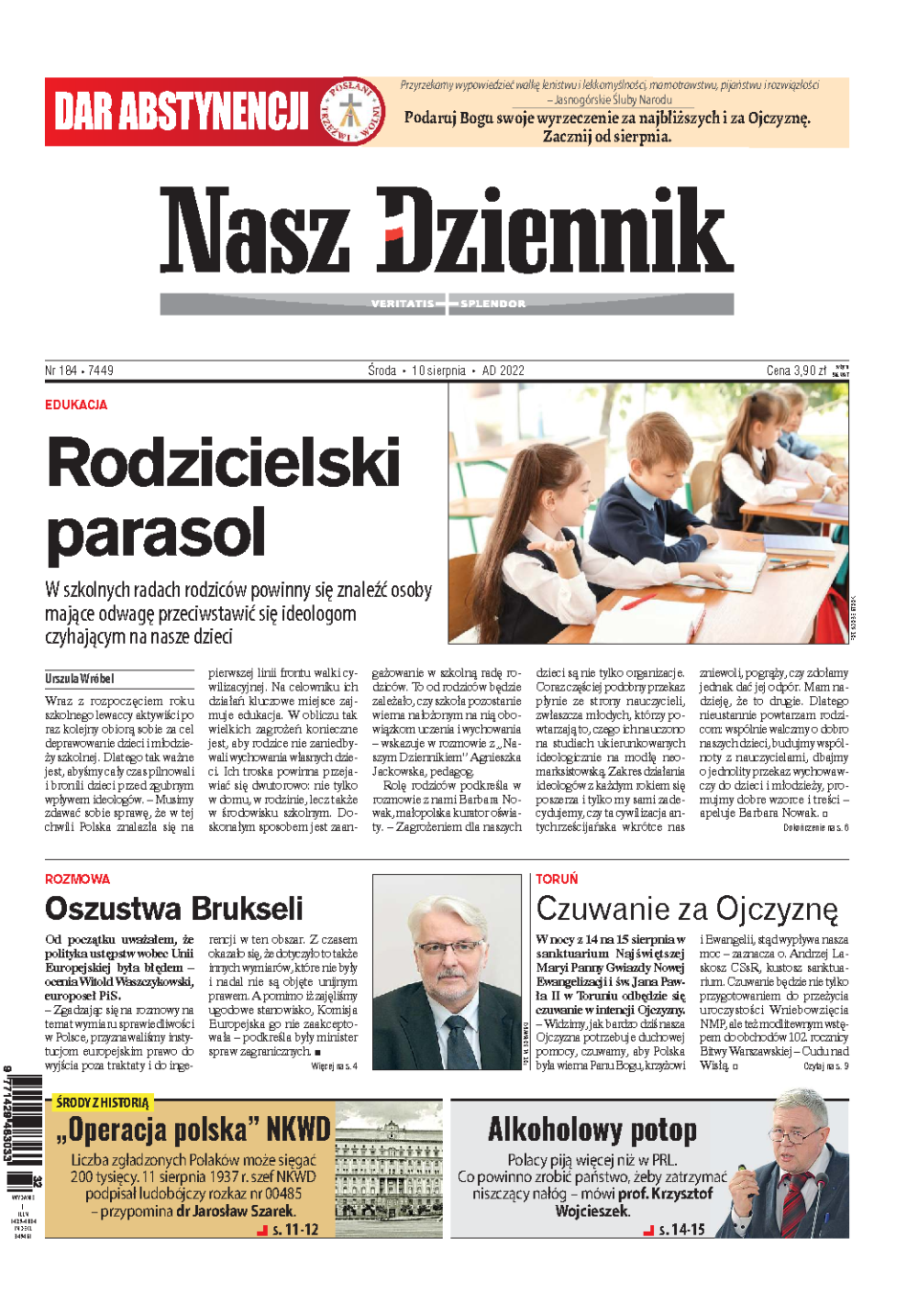 Nasz Dziennik z dnia 10.08.2022 wydanie PDF