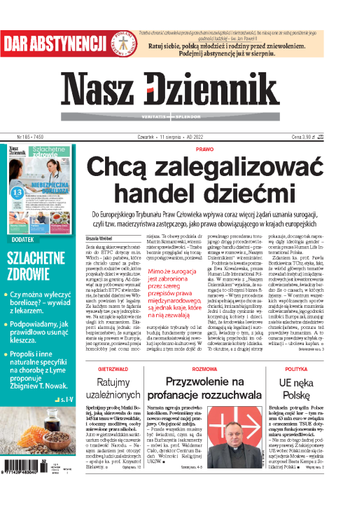 Nasz Dziennik z dnia 11.08.2022 wydanie PDF
