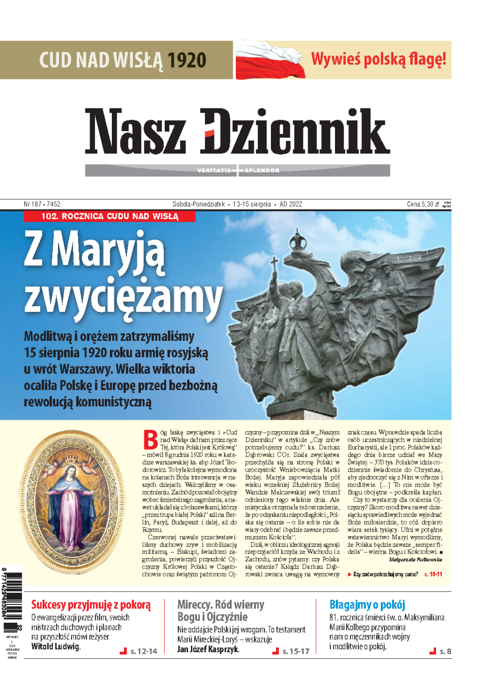 Nasz Dziennik z dnia 13.08.2022 wydanie PDF