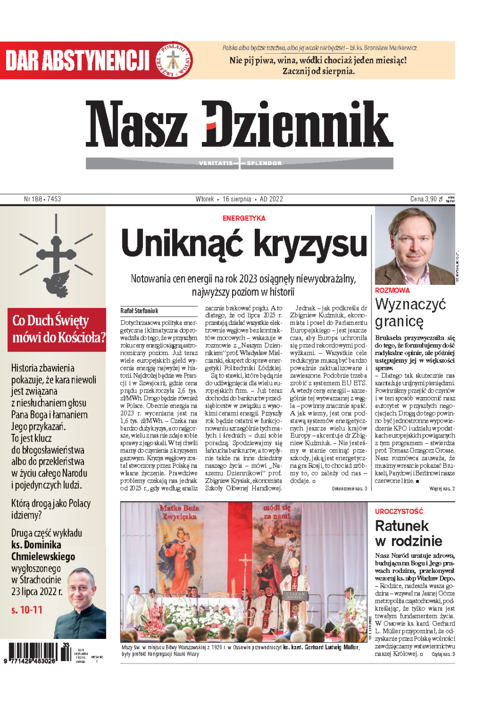 Nasz Dziennik z dnia 16.08.2022 wydanie PDF