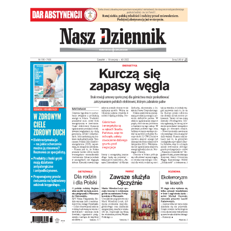 Nasz Dziennik z dnia 18.08.2022 wydanie PDF