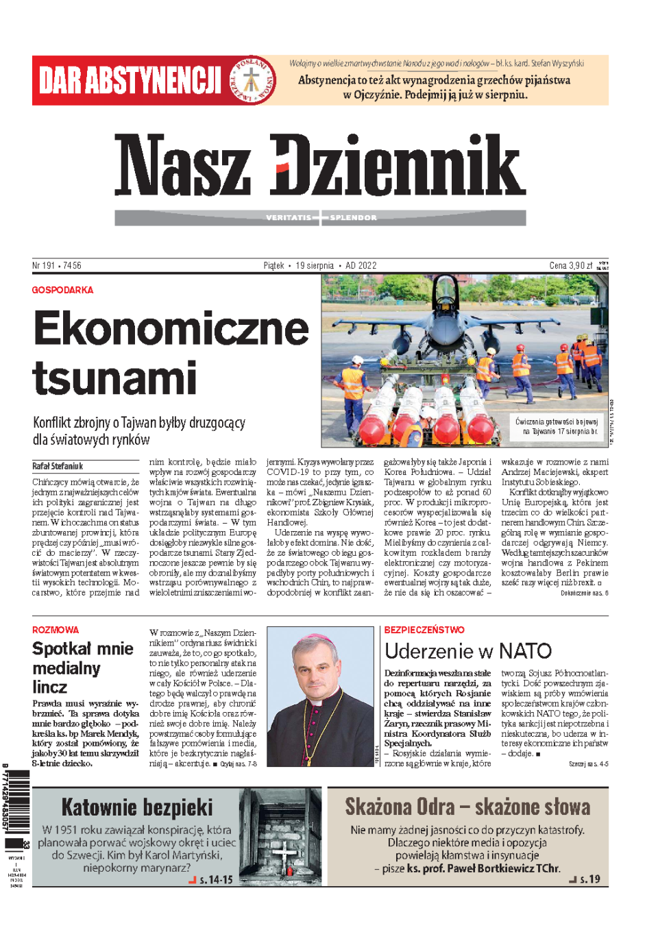 Nasz Dziennik z dnia 19.08.2022 wydanie PDF