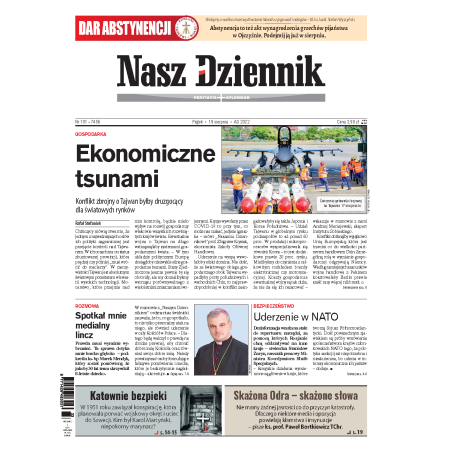 Nasz Dziennik z dnia 19.08.2022 wydanie PDF