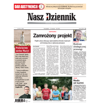 Nasz Dziennik z dnia 22.08.2022 wydanie PDF