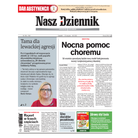 Nasz Dziennik z dnia 25.08.2022 wydanie PDF