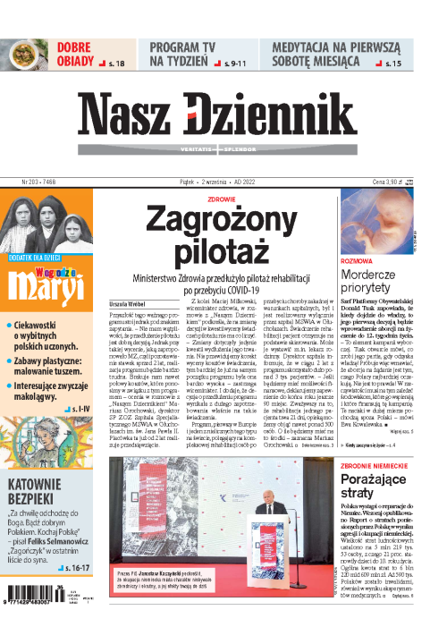 Nasz Dziennik z dnia 02.09.2022 wydanie PDF