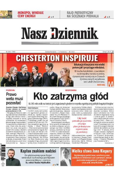 Nasz Dziennik z dnia 03.09.2022 wydanie PDF