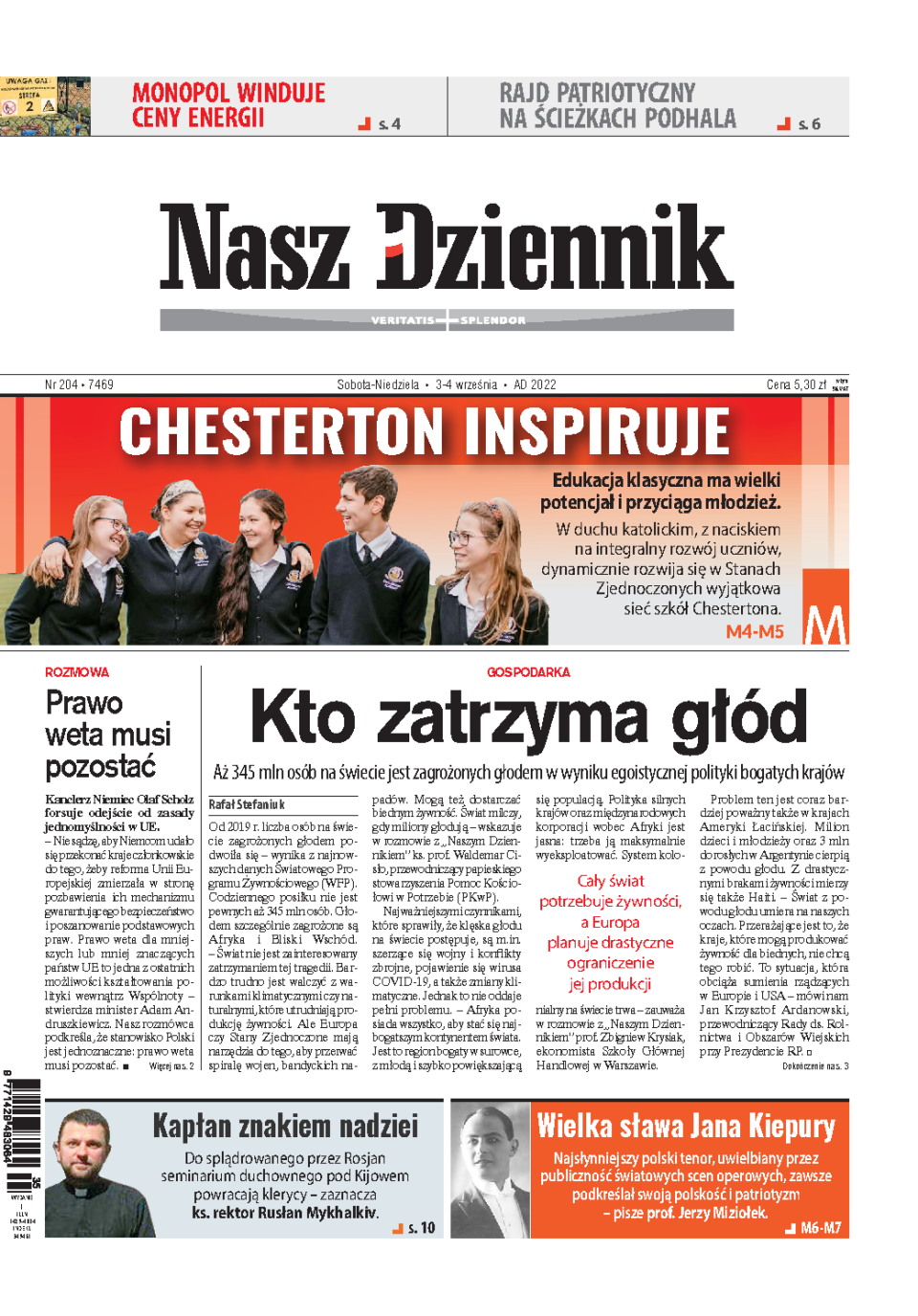 Nasz Dziennik z dnia 03.09.2022 wydanie PDF