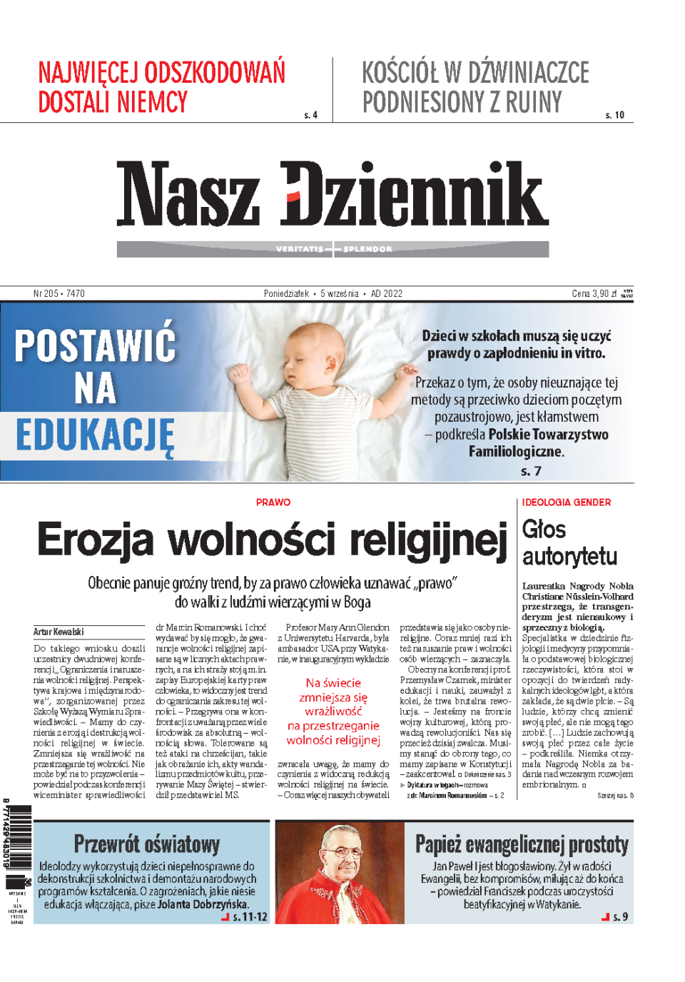 Nasz Dziennik z dnia 05.09.2022 wydanie PDF