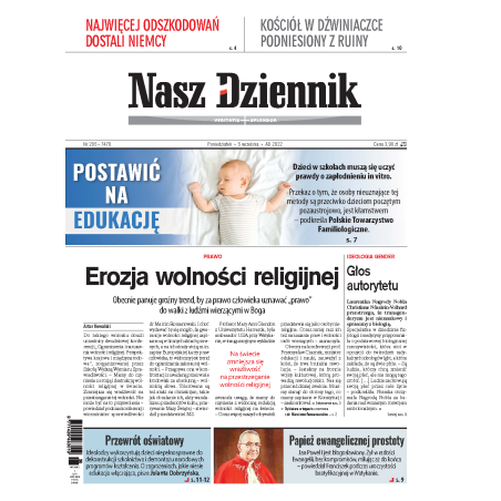 Nasz Dziennik z dnia 05.09.2022 wydanie PDF