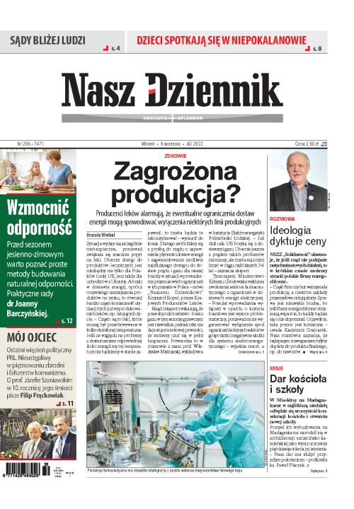 Nasz Dziennik z dnia 06.09.2022 wydanie PDF