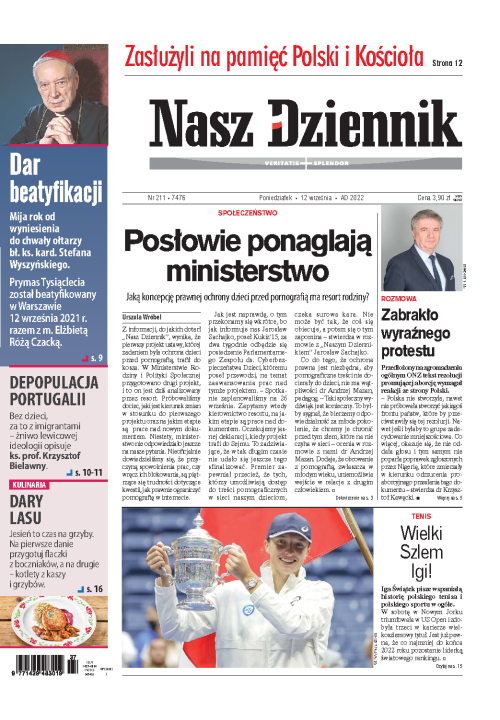 Nasz Dziennik z dnia 12.09.2022 wydanie PDF