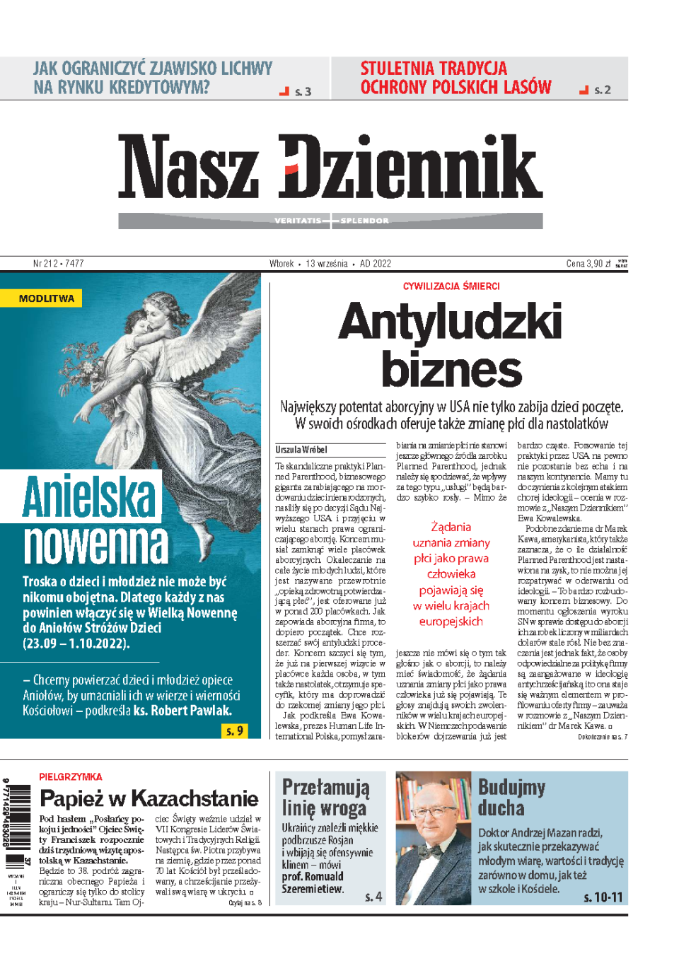 Nasz Dziennik z dnia 13.09.2022 wydanie PDF